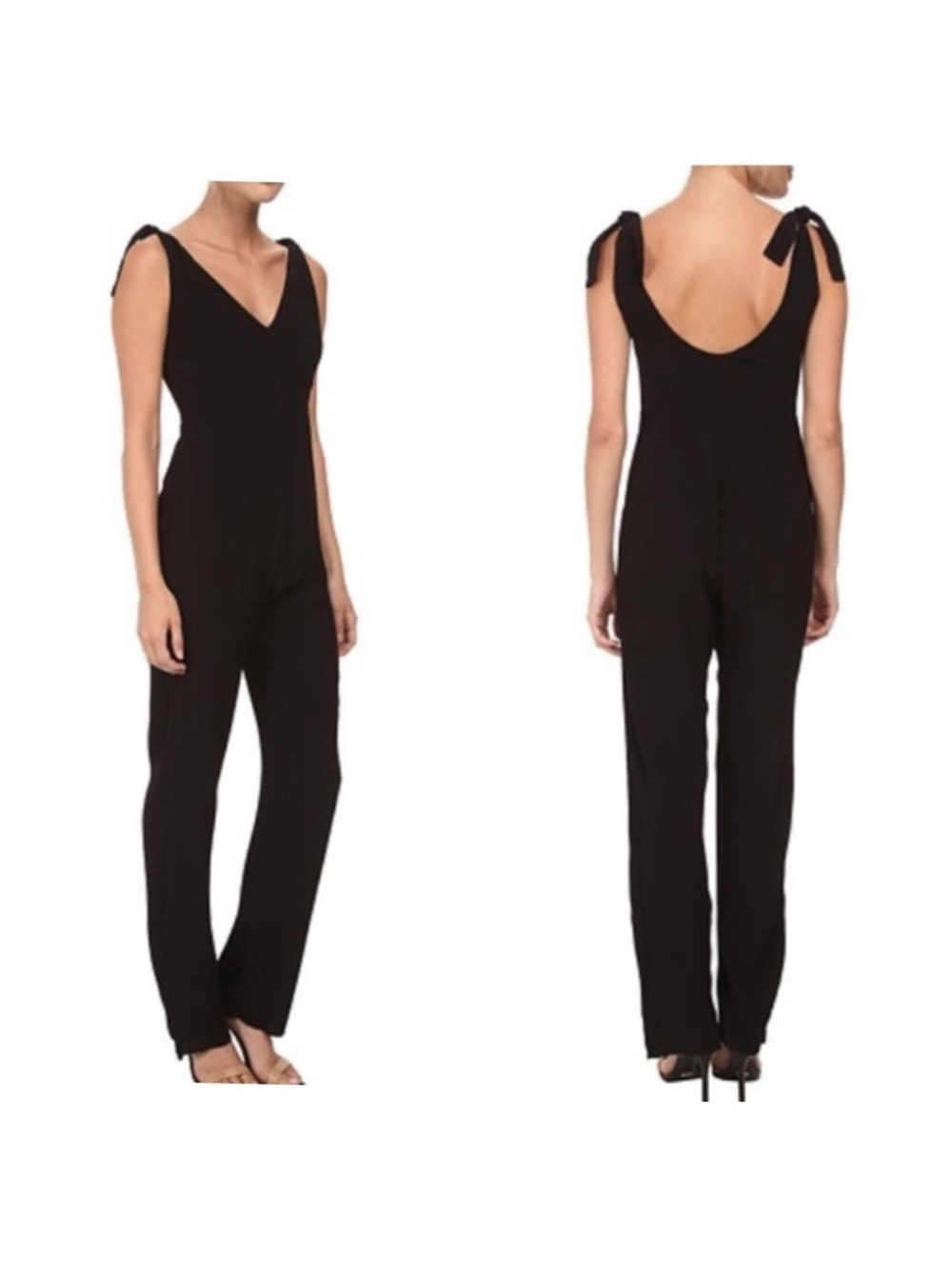 NWT For Love & Lemons Black Midnight Tide Jumpsuit S
